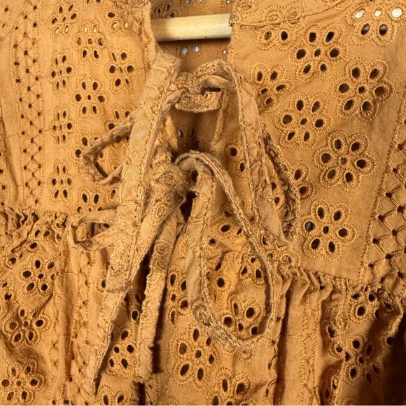 Madewell Women's Top Eyelete Double tie Size XXS - Picture 3 of 6